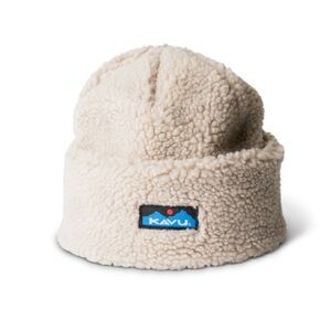 NWOT KAVU Fur Ball Beanie - Chalk